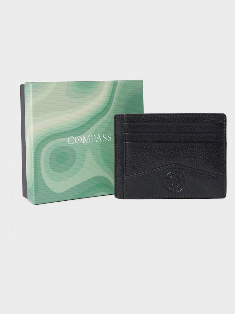 Osprey London The Compass Leather Brown Card Holder - Image 1 of 5