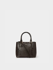 Osprey London The Mini Adaline Leather Brown Grab Bag - Image 1 of 6