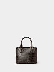 Osprey London The Mini Adaline Leather Brown Grab Bag - Image 5 of 6