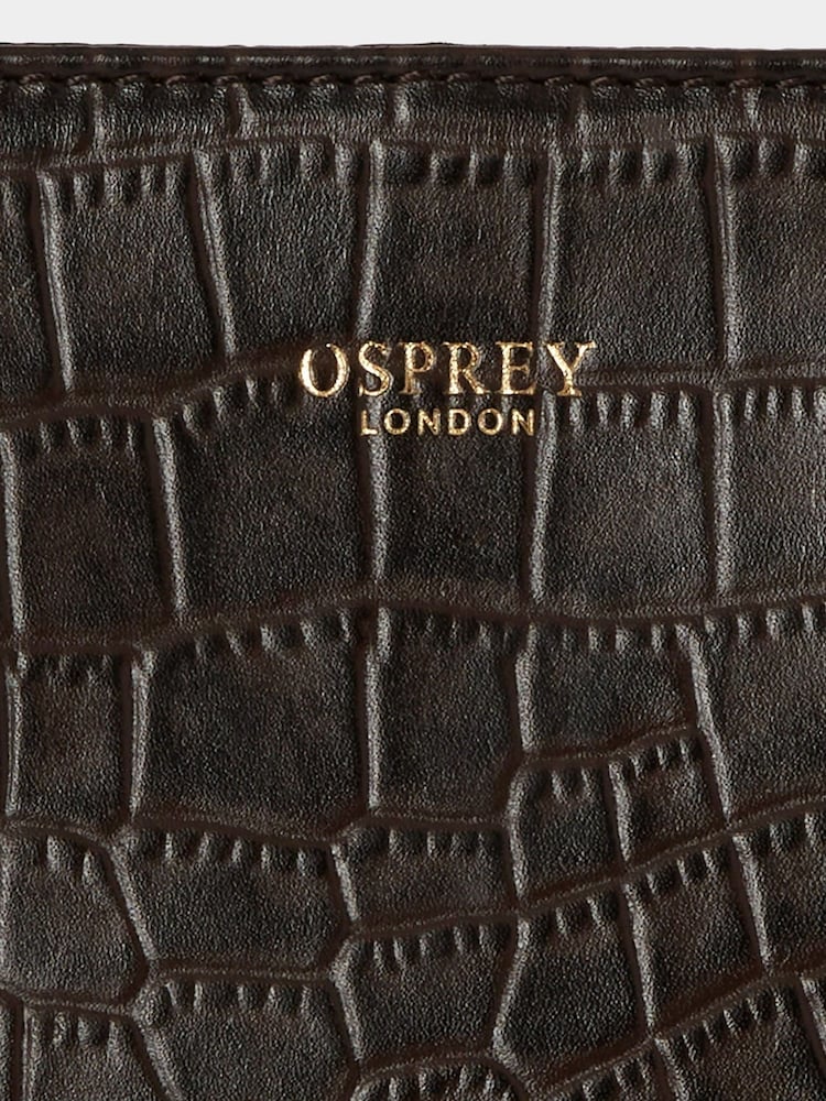 Osprey London The Mini Adaline Leather Brown Grab Bag - Image 6 of 6