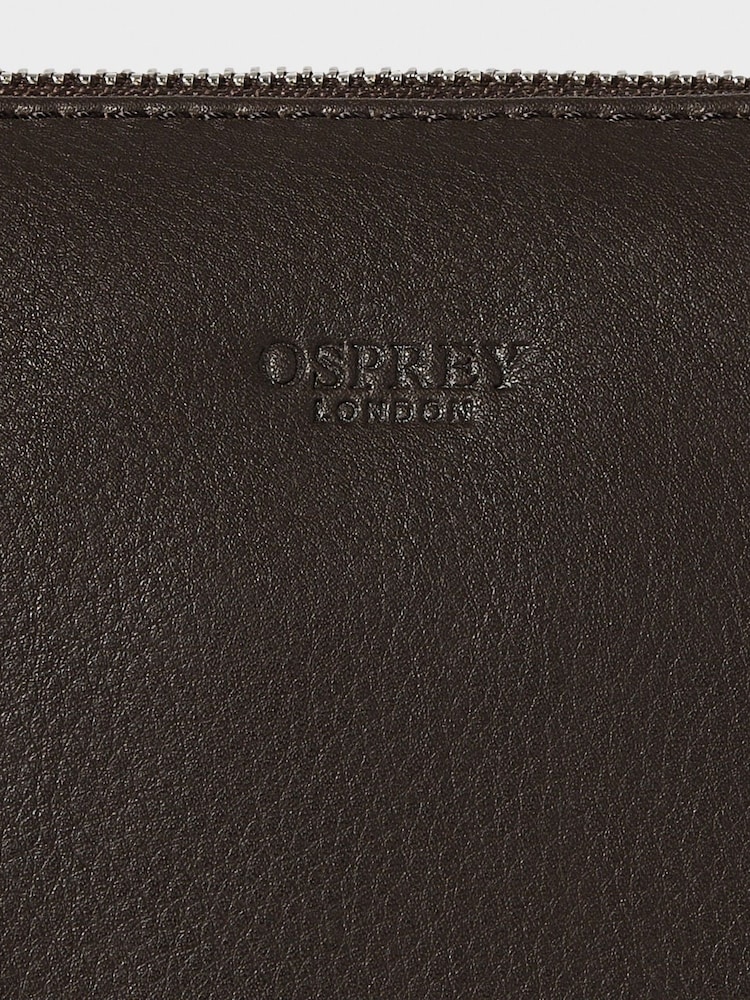 Osprey London The Large Kelso Leather Cross-Body Brown Bag - Image 6 of 6