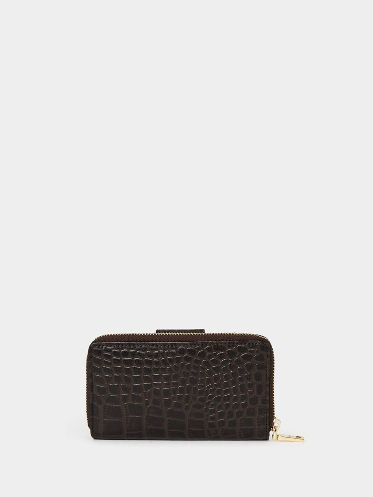 Osprey London Carla Leather RFID Zip-Round Brown Purse - Image 2 of 6