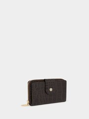 Osprey London Carla Leather RFID Zip-Round Brown Purse - Image 3 of 6