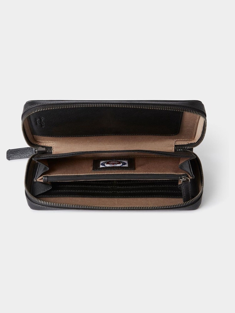 Osprey London The Compass Leather Travel Black Wallet - Image 3 of 3 Osprey London The Compass Leather Travel Black Wallet - Image 3 of 3