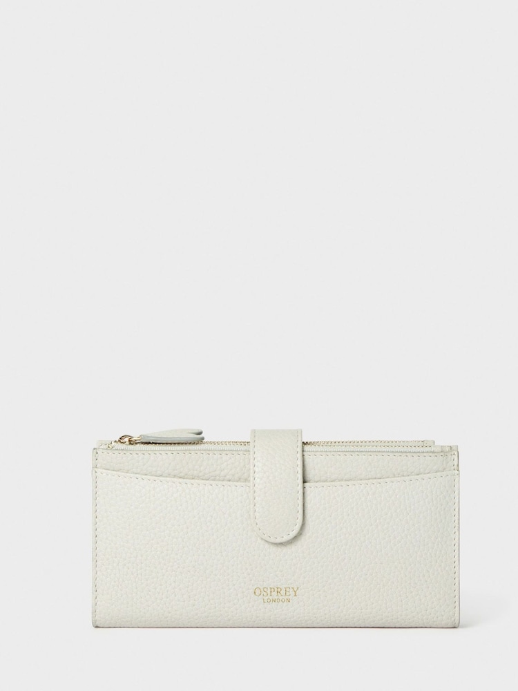 OSPREY LONDON Cream The Savanna Leather Matinee Purse - Image 1 of 5 OSPREY LONDON Cream The Savanna Leather Matinee Purse - Image 1 of 5