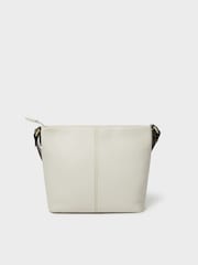 Bolsa transversal de couro OSPREY LONDON The Savanna Cream - Imagem 5 de 6