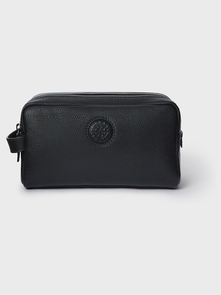 Osprey London The Compass Leather Wash Black Bag - Image 1 of 5 Osprey London The Compass Leather Wash Black Bag - Image 1 of 5