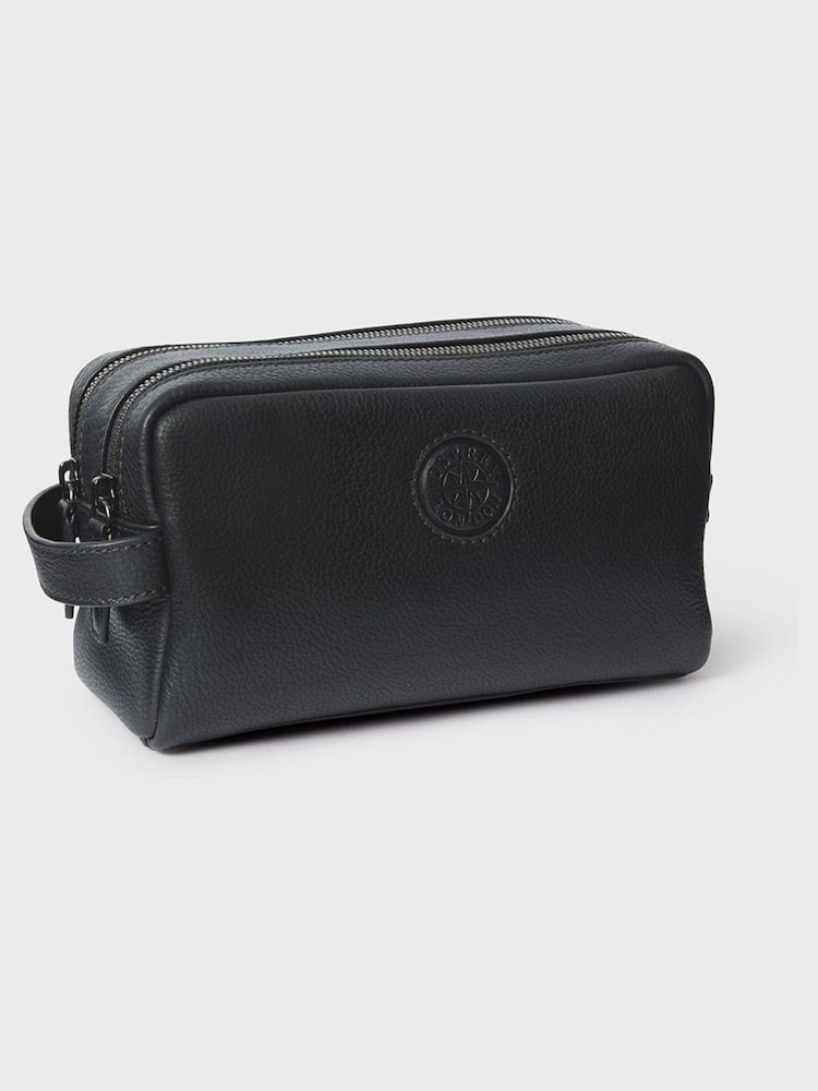 Osprey London The Compass Leather Wash Black Bag - Image 2 of 5 Osprey London The Compass Leather Wash Black Bag - Image 2 of 5