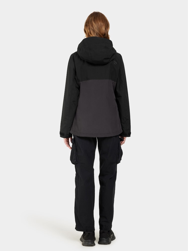 Didriksons Womens Grit Waterproof Black Jacket - Image 2 of 4