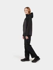 Didriksons Womens Grit Waterproof Black Jacket - Image 3 of 4