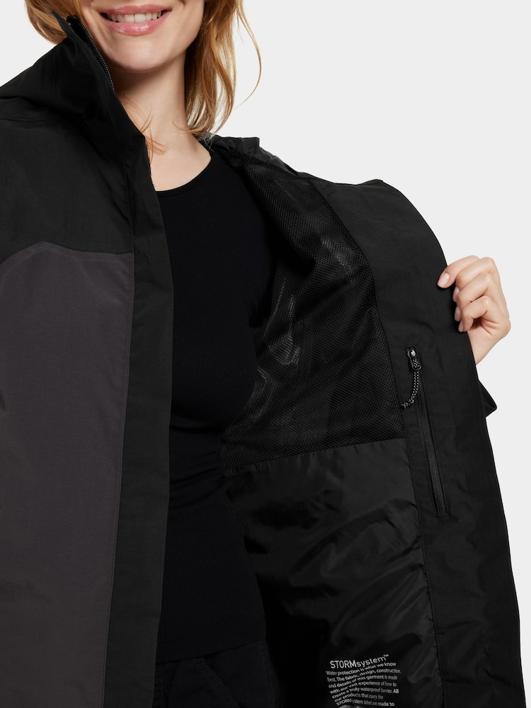 Didriksons Womens Grit Waterproof Black Jacket - Image 4 of 4
