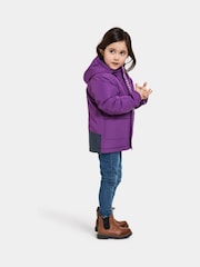 Didriksons Kids Purple Talvi Waterproof Padded Jacket - Image 3 of 5