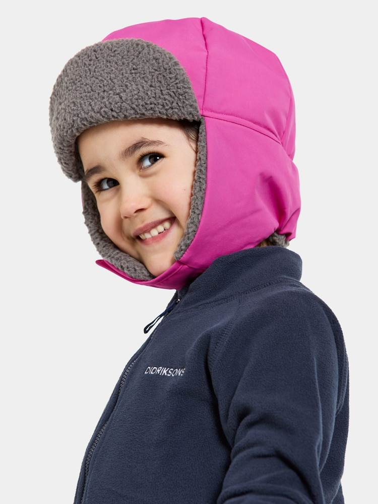 Roze - Didriksons Kids Biggles Waterproof Hat - Image 2 of 3