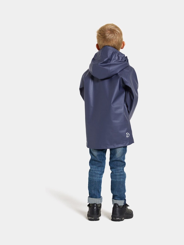 Didriksons Kids Blue Jojo Waterproof Jacket - Image 2 of 4