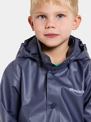 Didriksons Kids Blue Jojo Waterproof Jacket - Image 3 of 4