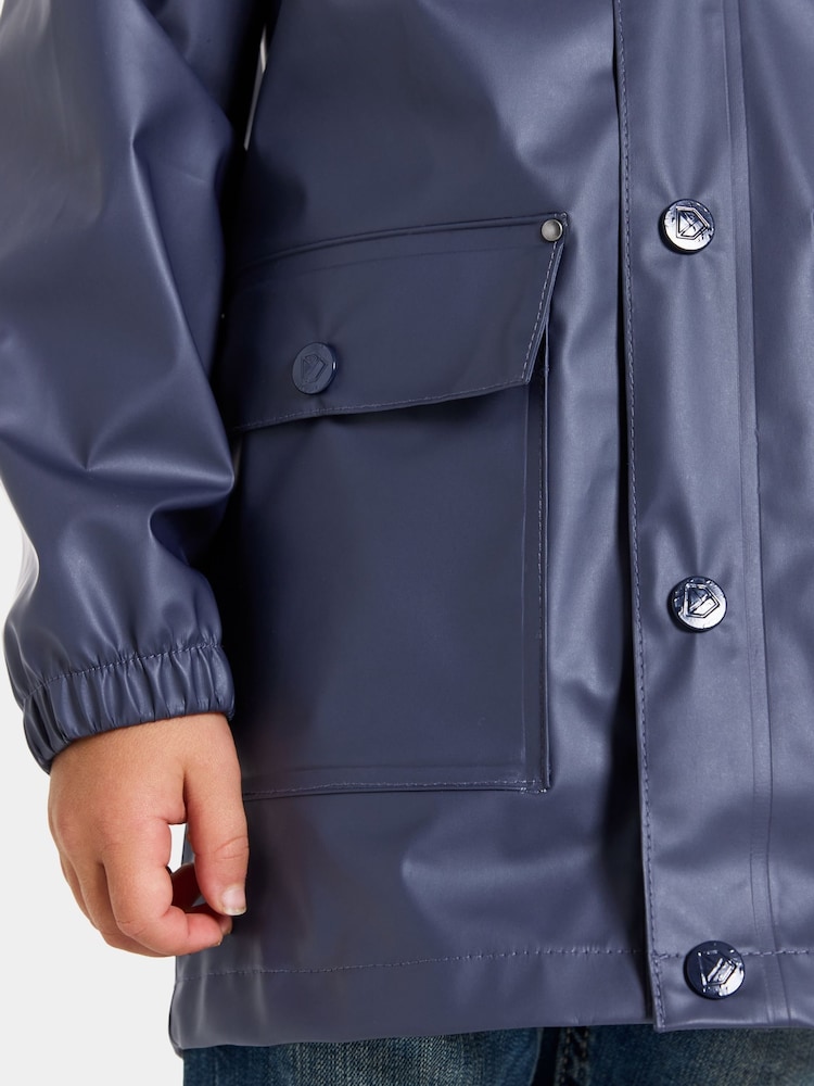 Didriksons Kids Blue Jojo Waterproof Jacket - Image 4 of 4