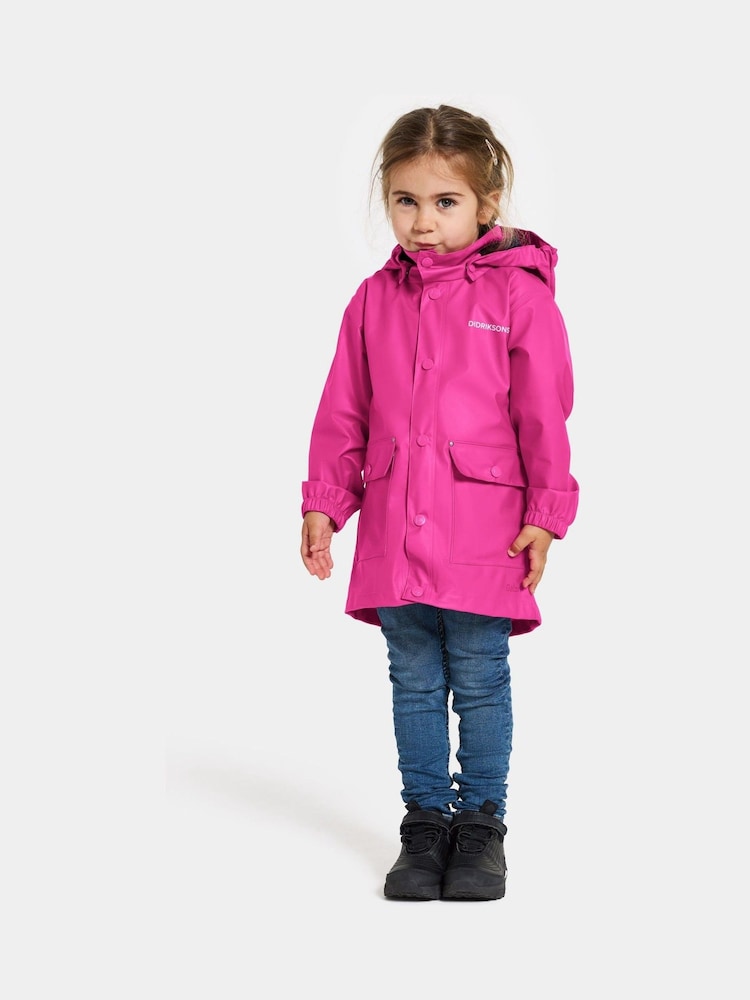 Didriksons Kids Blue Jojo Waterproof Jacket - Image 1 of 4