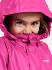 Didriksons Kids Blue Jojo Waterproof Jacket - Image 4 of 4