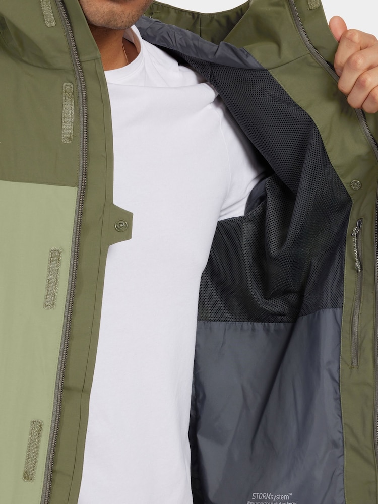 Зеленый - Didriksons Mens Grit Waterproof Jacket - Image 5 of 5