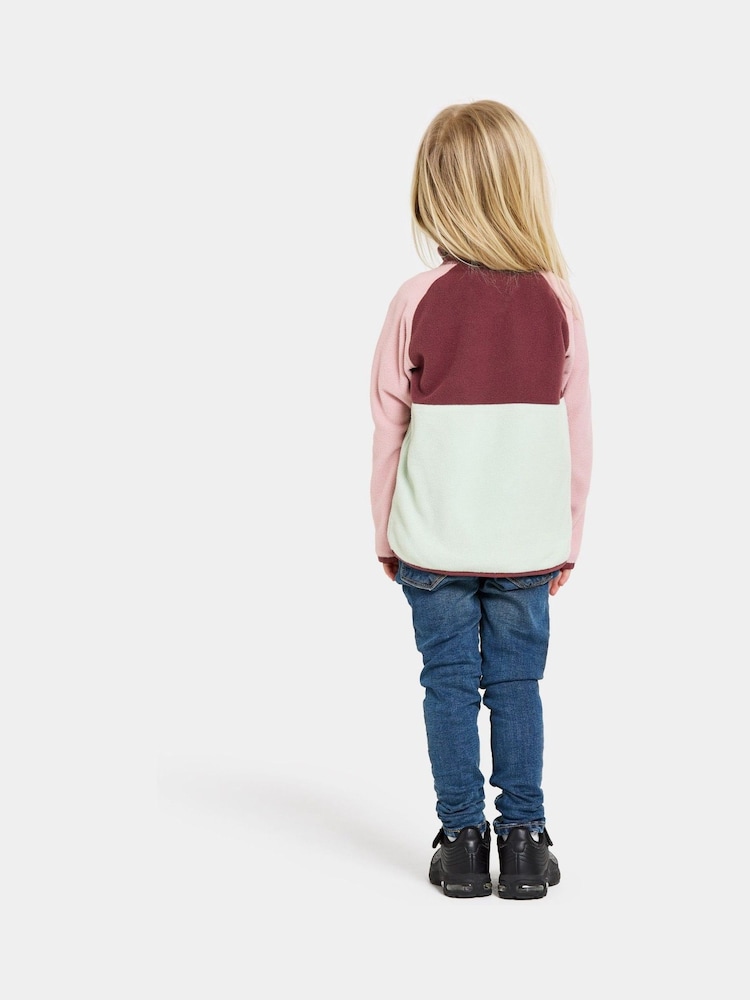 Didriksons Monte fleece met korte knoopsluiting voor kinderen - Image 2 of 4