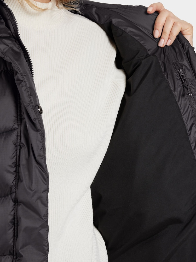 Didriksons Womens Marion Parka Padded črna jakna; suknjič - Slika 5 iz 5 Didriksons Womens Marion Parka Padded črna jakna; suknjič - Slika 5 iz 5
