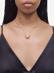 Marc Jacobs Gold Tone Balloon Heart Necklace - Image 4 of 5