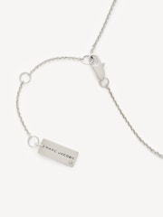Marc Jacobs Silver Tone Button Pendant Necklace - Image 3 of 5