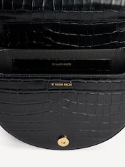 By Malene Birger Black Cebella Leather Croc Handbag - Image 5 of 5