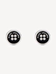 Marc Jacobs Silver Tone Button Stud Earings - Image 2 of 4