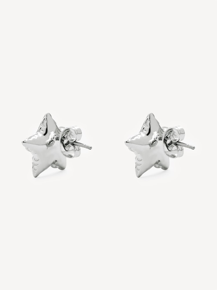 Marc Jacobs Silver Tone Balloon Star Earrings - Image 2 of 4