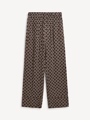 By Malene Birger Brown Ameliano Printed Wide Leg Trousers - Image 9 of 9