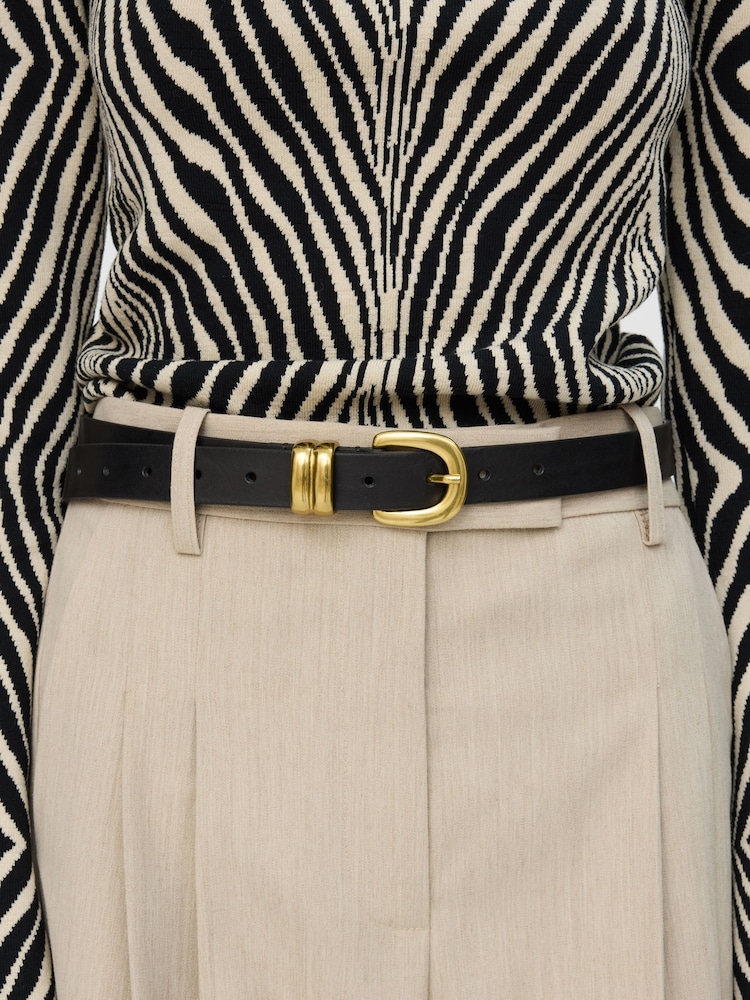 By Malene Birger Black Zoilo Leather Belt - Image 2 of 2