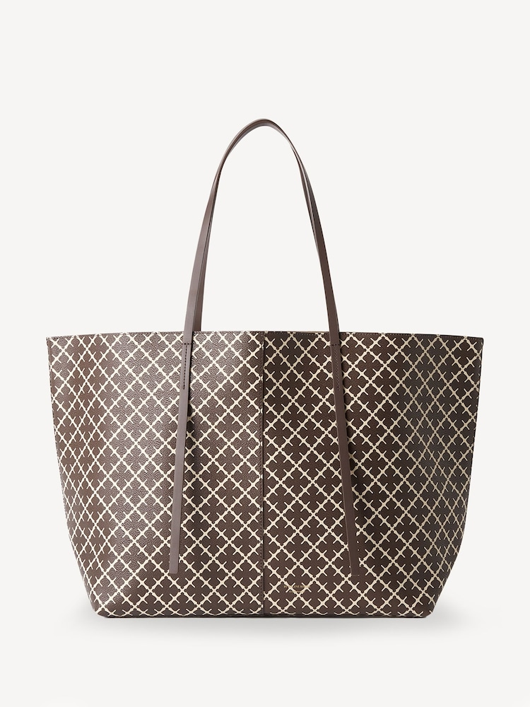 By Malene Birger Brown Abi Jacquard Tote - Image 1 of 2