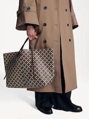 By Malene Birger Brown Abi Jacquard Tote - Image 2 of 2