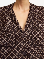 By Malene Birger Brown Oversized Amanna Printed Blouse - Image 4 of 5