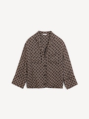 By Malene Birger Brown Oversized Amanna Printed Blouse - Image 5 of 5
