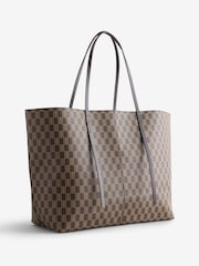 By Malene Birger Brown Abi Jacquard Tote - Image 2 of 6
