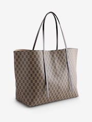 By Malene Birger Brown Abi Jacquard Tote - Image 3 of 6