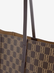 By Malene Birger Brown Abi Jacquard Tote - Image 6 of 6