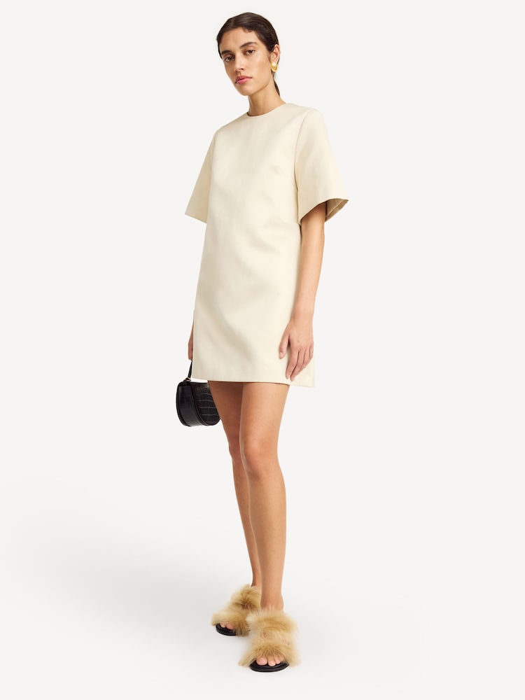 By Malene Birger Cream Harperz Mini Dress - Image 1 of 5