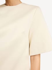 By Malene Birger Cream Harperz Mini Dress - Image 4 of 5