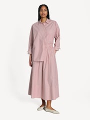 By Malene Birger Red Oversized Derris Stripe Shirt - Image 3 of 8