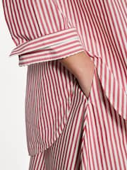 By Malene Birger Red Oversized Derris Stripe Shirt - Image 5 of 8
