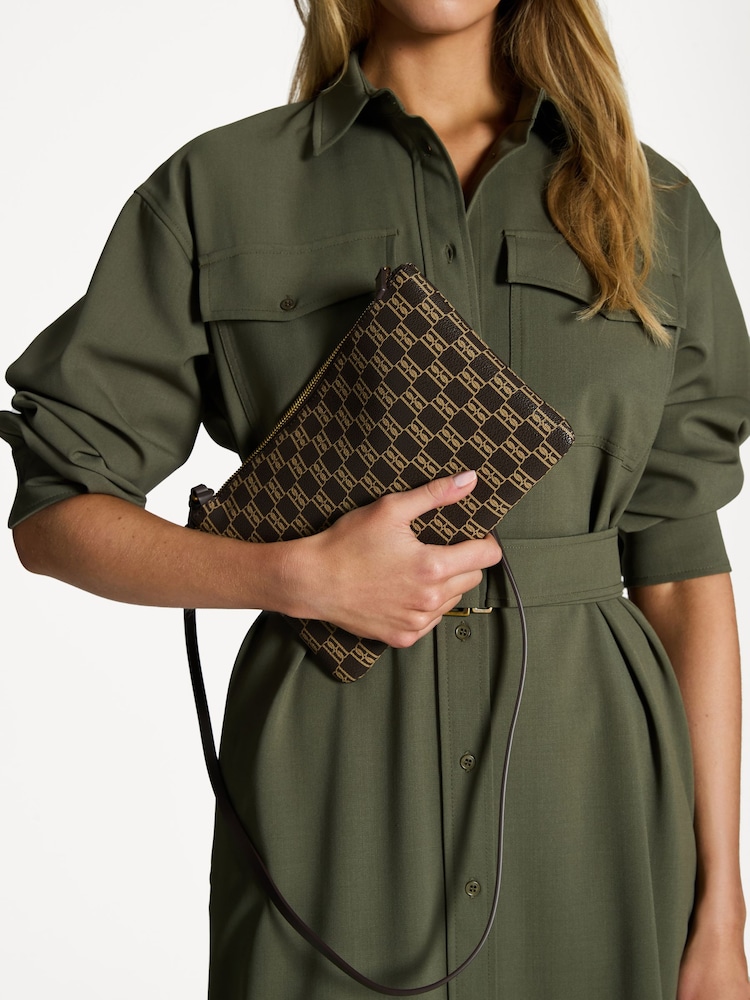 By Malene Birger Brown Ivy Jacquard Purse - Image 2 of 9