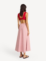 By Malene Birger Red Pheobes Strip Maxi Skirt - Image 2 of 5