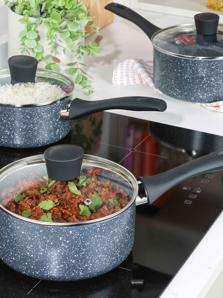 Russell Hobbs Blue Nightfall Stone Pan Set - Image 1 of 6