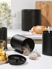 Russell Hobbs 4 Piece Black Ribbed Countertop Set - Image 2 of 6