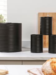Russell Hobbs 4 Piece Black Ribbed Countertop Set - Image 4 of 6