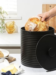 Russell Hobbs 4 Piece Black Ribbed Countertop Set - Image 5 of 6