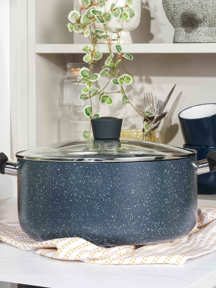 Russell Hobbs 5 Piece Blue Nightfall Stone Pan Set - Image 1 of 6